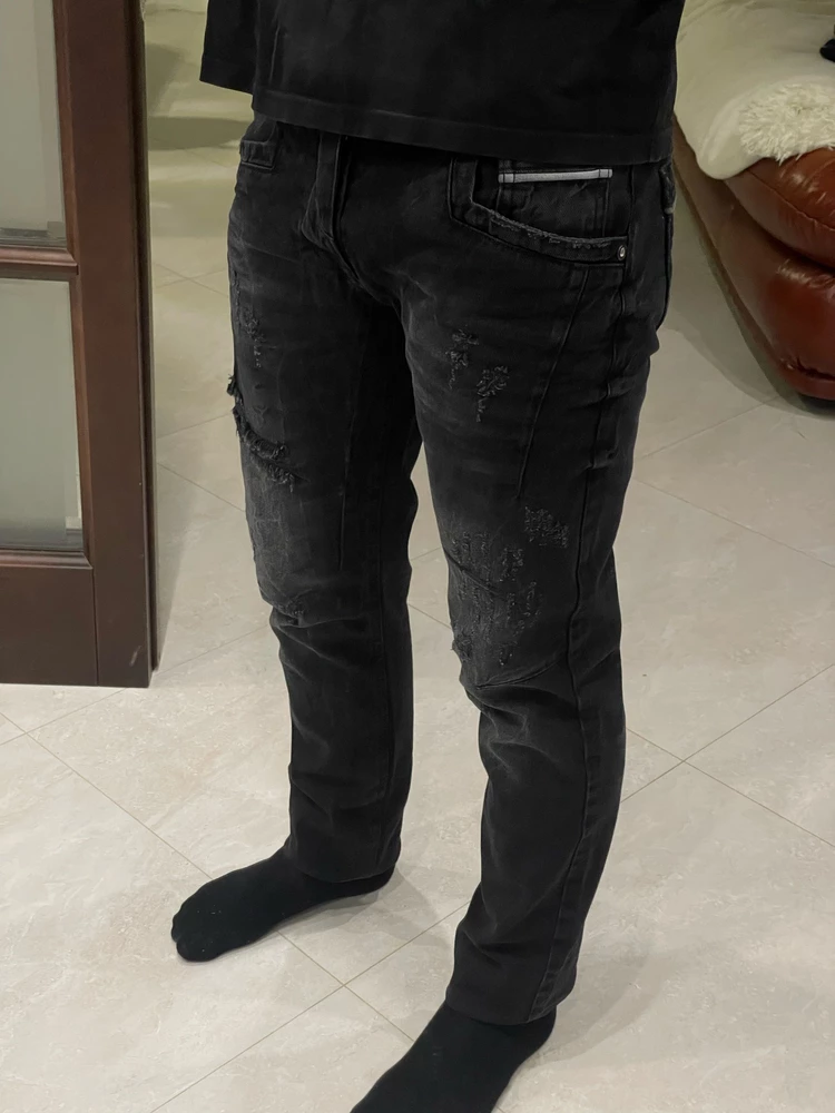 отличные джинсы! на рост 185 сели отлично, материал джинс прочный, надежный. однозначно доволен покупкой