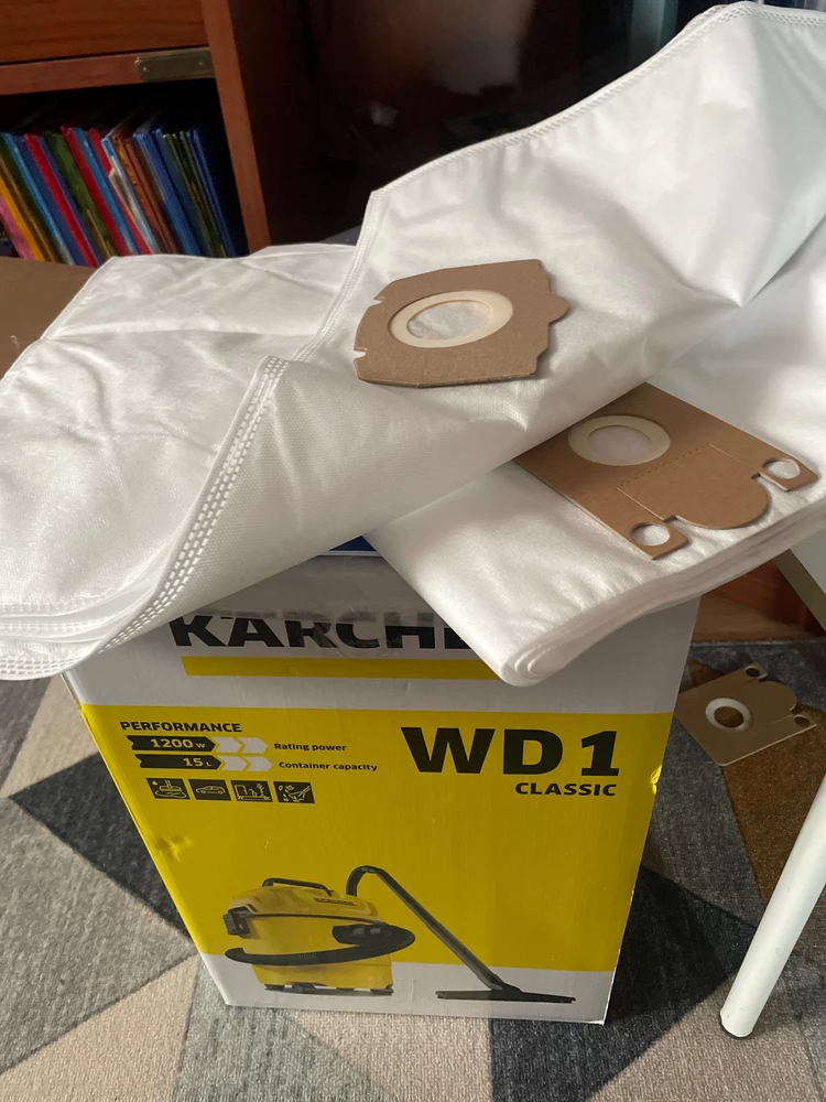 Мешки подошли к пылесосу Karcher WD 1 Classic. Хорошие качественные!