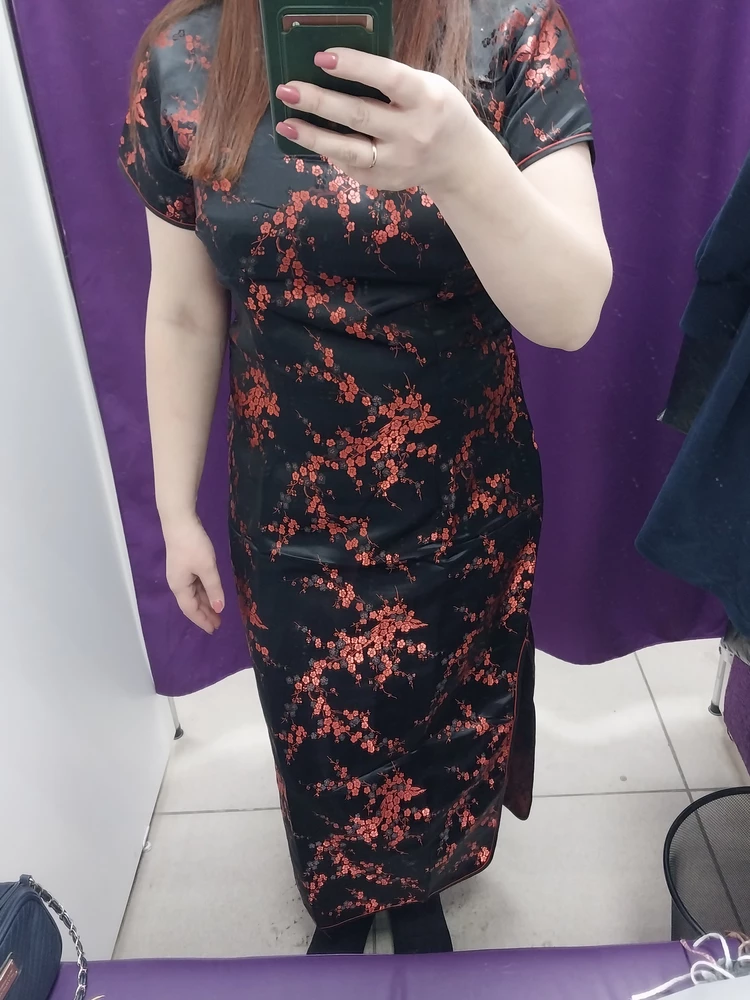 Платье отличное! Заказывала на размер больше. Подошло! Спасибо! Ткань приятная!