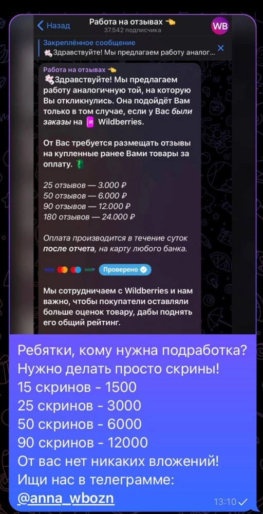 Заработок от 3000 в день на таких отзывах, чтобы устроится смотри фото!