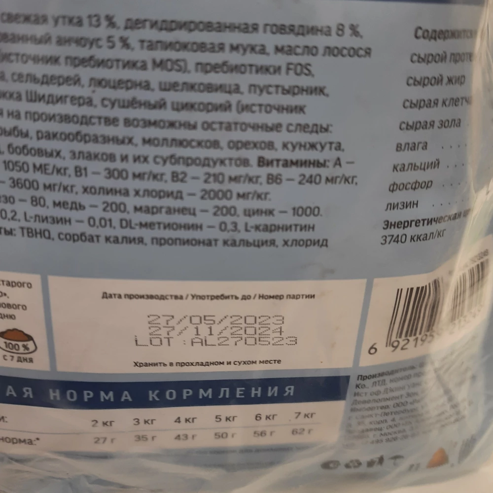 Первый раз взяла  упаковку 400 гр,  корм понравился моей привереде. Теперь хрустит так не отгонишь. Рекомендую.