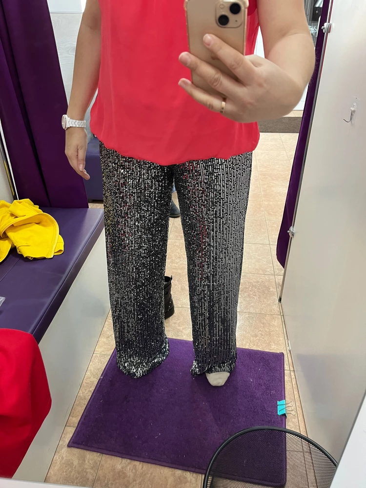 Всё отлично! Бруки с подкладкой, не просвечивают, плотные. Размер соответствует. Цена смешная. Спасибо большое!