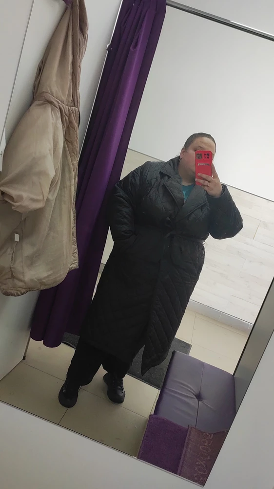 Мне сложно что-то подобрать из-за размера и роста, но в это пальто я прям влюбилась, спасибо большое ❤️‍🩹