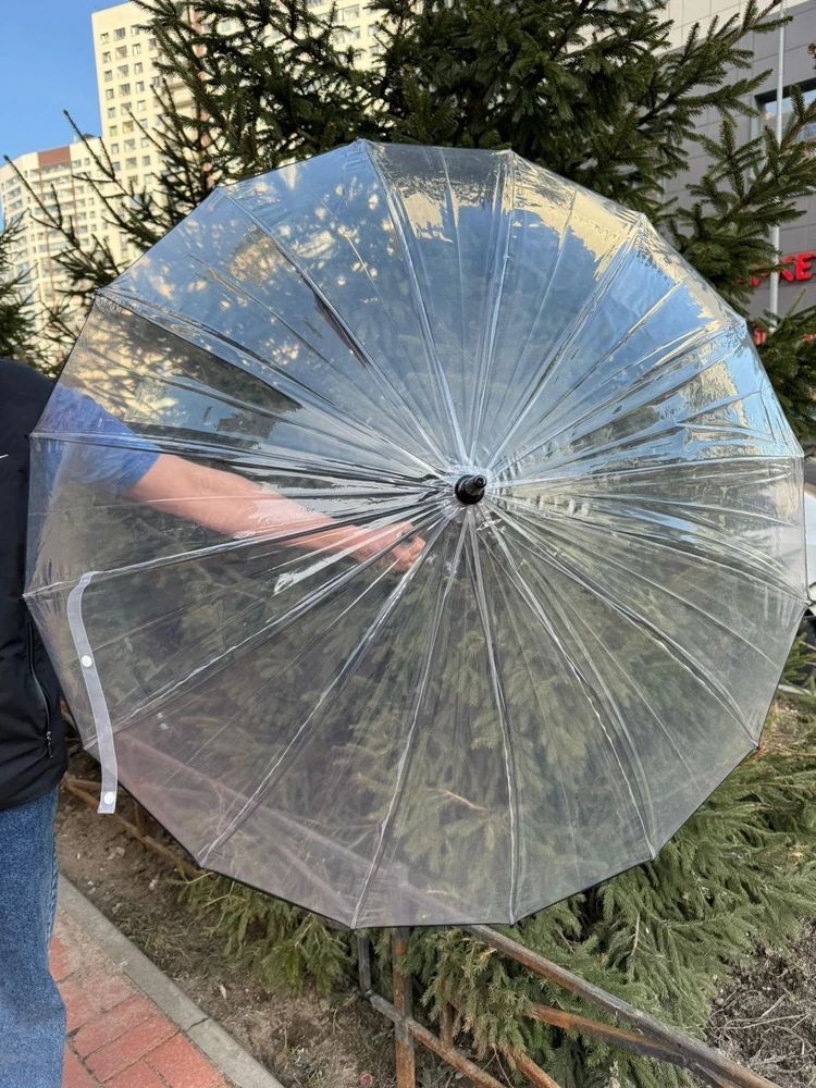 Классный большой зонт с чехлом. Пришел быстро. Хорошо упакован. Спасибо продавцу