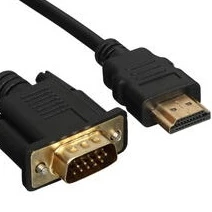 Отличный кабель, подключил видеорегистратор HDMI к телевизору с VGA входом . Подключилось все сразу, все работает . Продавцу спасибо за быструю доставку .