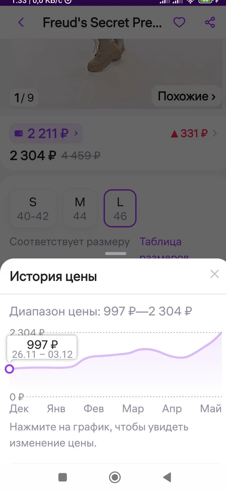 Здравствуйте!Как это можно понять? Ну,не стоит она этих денег! Красная цена до 1000 рублей! Ну,нет в ней ничего такого хорошего,Чтоб оправдать.Подол у неё как будто грызла мышь в одном месте.Не , рекомендую к покупке.Ткань дешёвая.