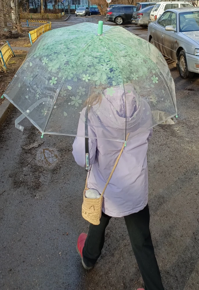 Очень хороший зонтик, ребенок в восторге.