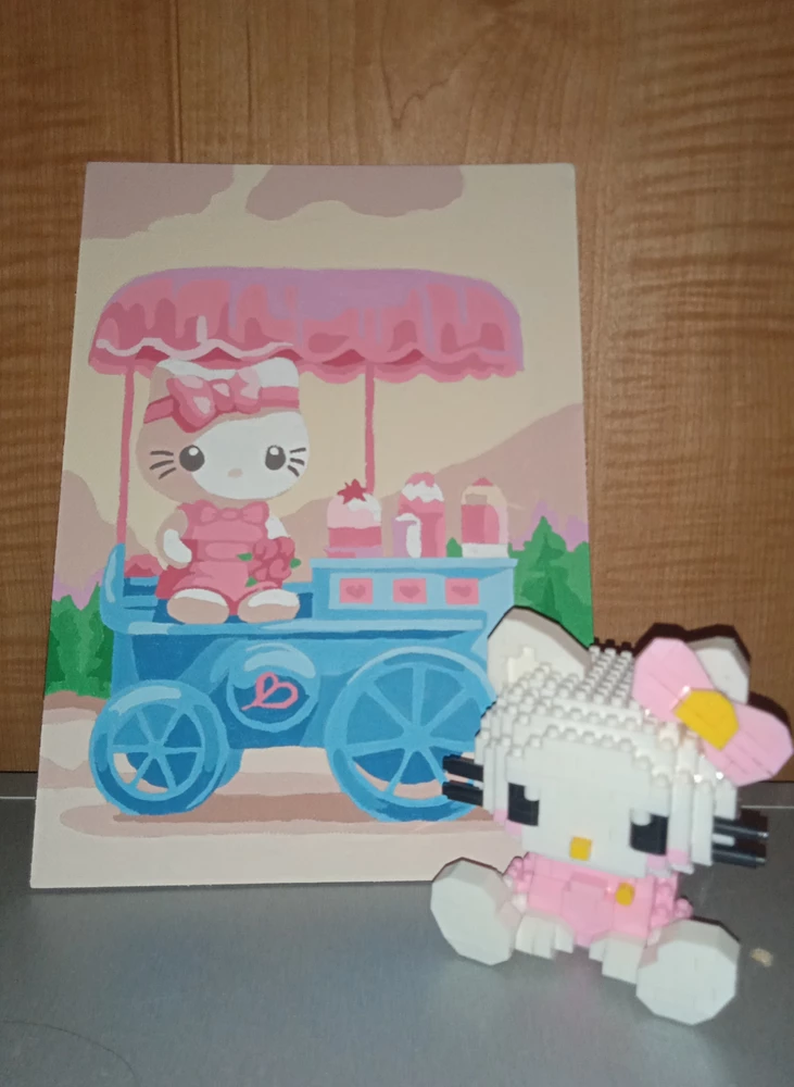 Очень милая картина!! Раскрасила за два вечера. Все краски свежие и их большой остаток