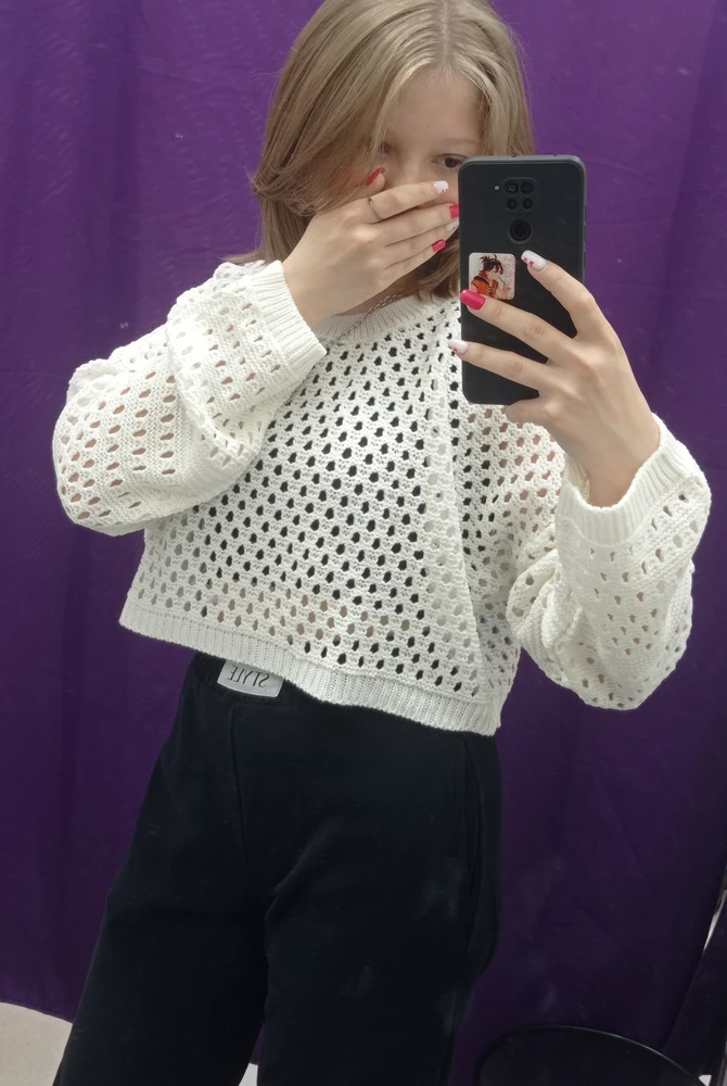 офигенная кофточка! ни разу не пожалела, что купила! и за такую прекрасную цену) спасибо!