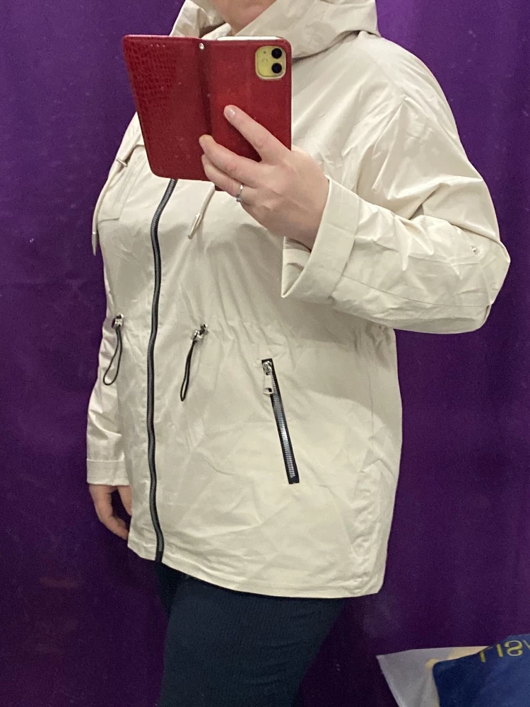 Хорошая ветровочка на весну, по размеру подошла! На мой 54 размер подошла 52-54!