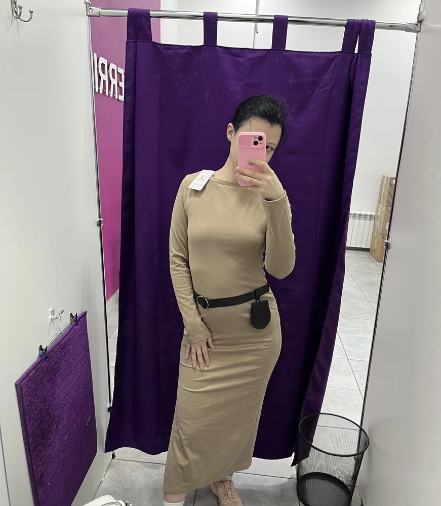 Ткань приятная и платье хорошее, фото  на рост 164