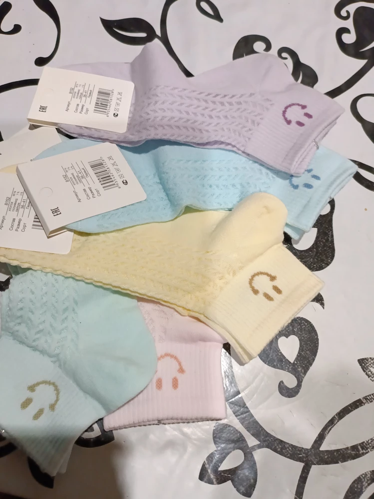 Рисунок не такой как надо , где белый цвет носков? . Забрала потому что спешила, не рассмотрела.