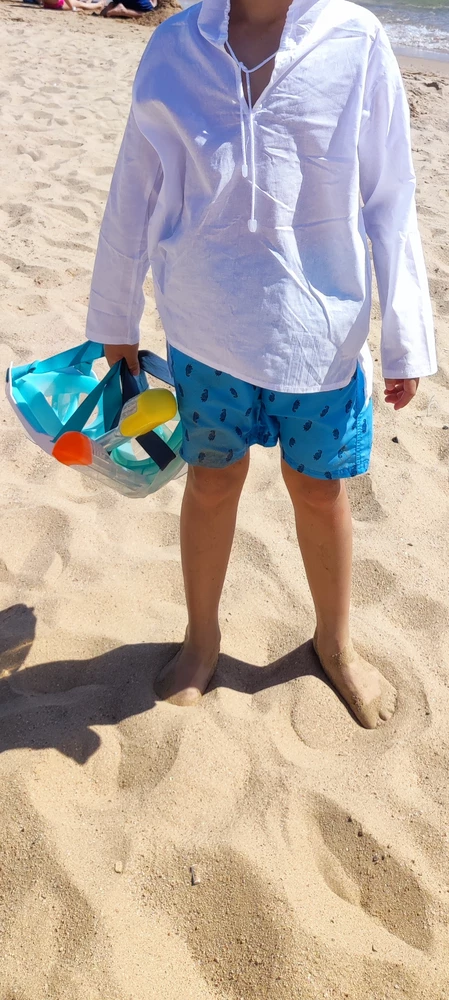 Это уже вторая маска такого типа, первая из декатлона, покупал ещё года 4 назад,ничем не уступает, учитывая цену этой , дешевле в 4 раза то вообще отлично. Насмотрелись на рыбок в Египте.