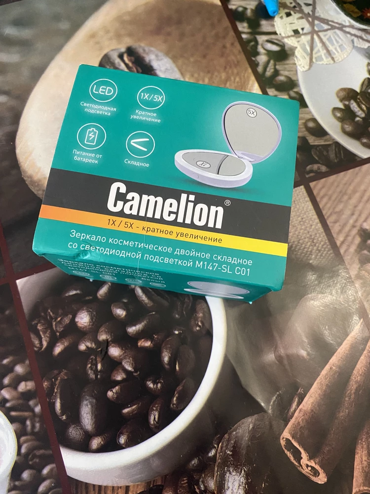 Зеркало хорошо упаковано. Увеличивает хорошо.Подсветка работает.