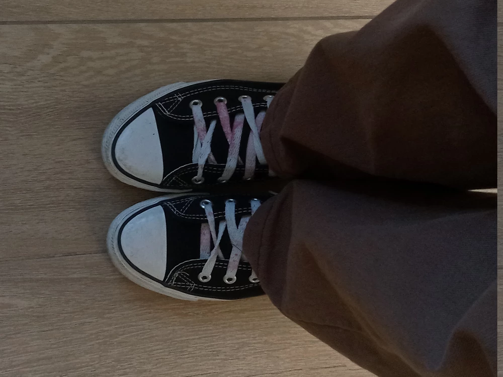 кеды - кайф. покупала в апреле, до сих пор постоянно ношу. (шнурки, если что, кастомила сама, они были полностью белые)
короче 100/10🎸