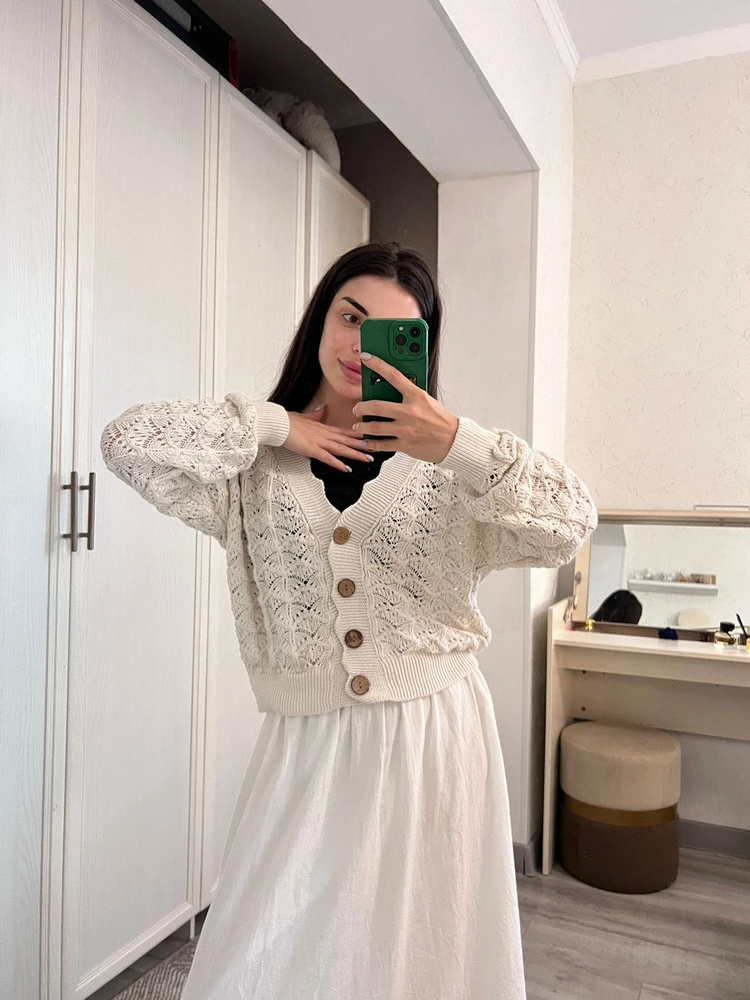 Прекрасный кардиган 
Качество отличное 
Я очень довольна 🤍