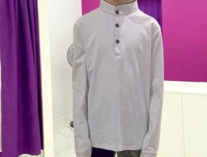 Эта белая рубашка для мальчика классная! Качество отличное, доставили быстро. Сын доволен, я тоже. Спасибо!