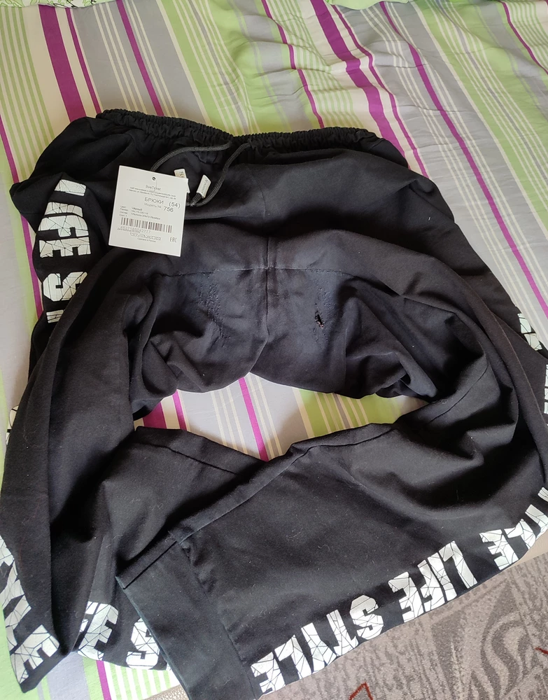 Продавец прислал заношенный до дыр товар. Это просто ужас! Обман!